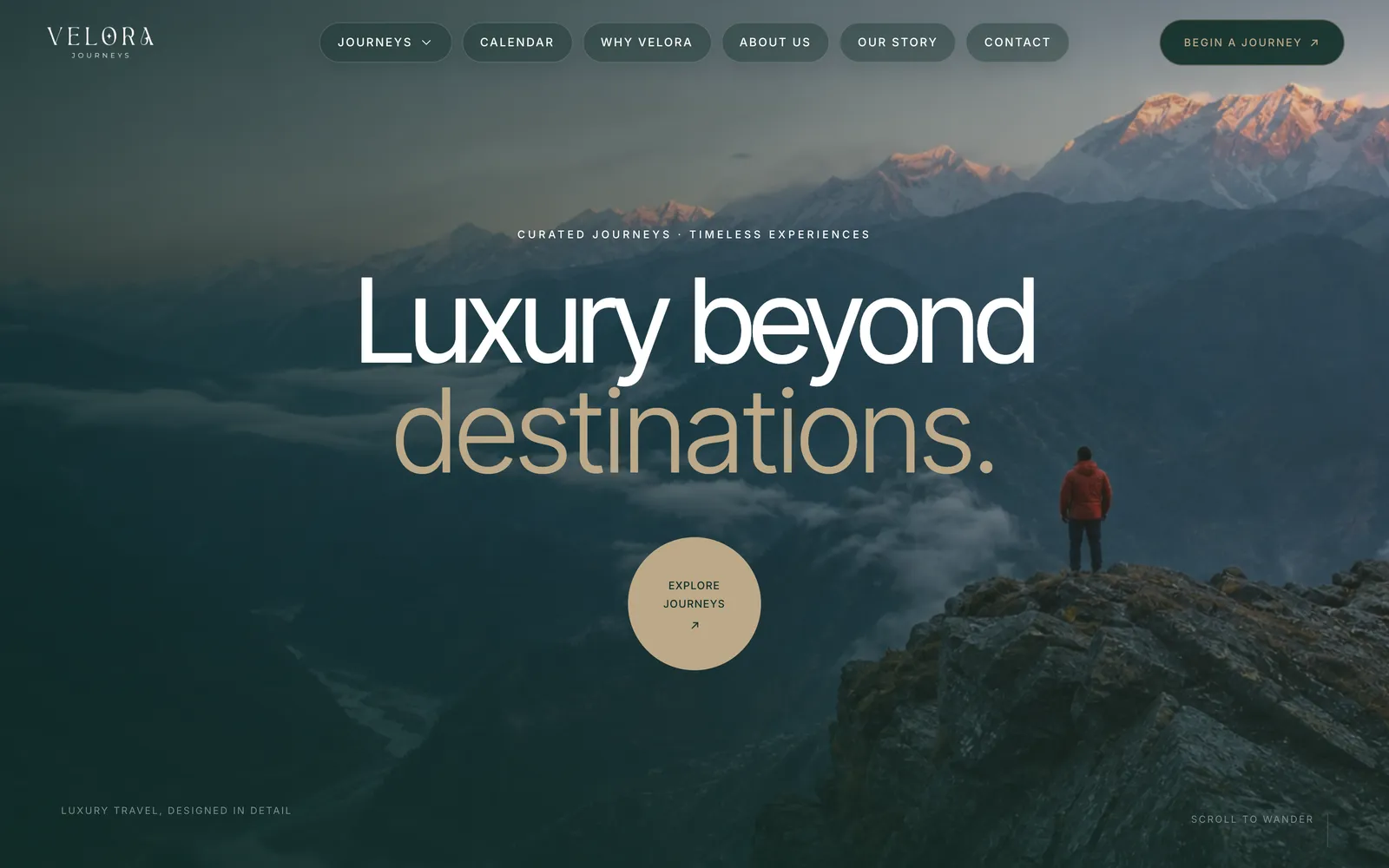 Velora Journeys website