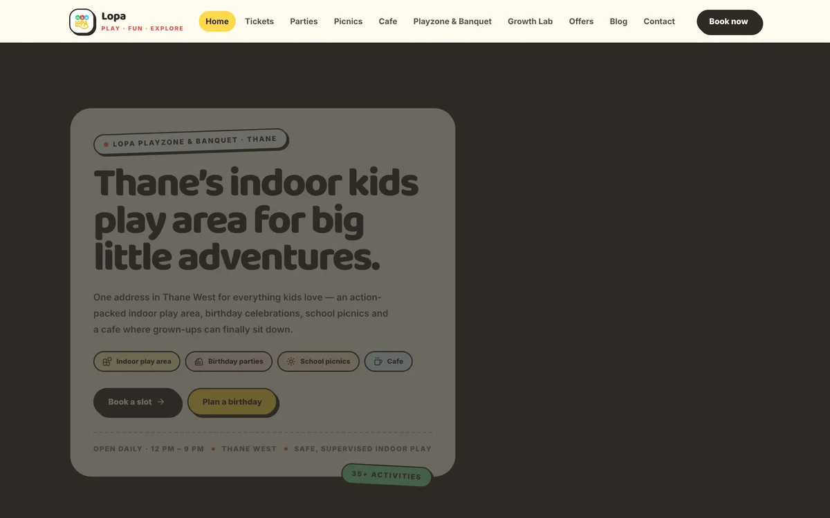 Lopa Play 'n Learn website
